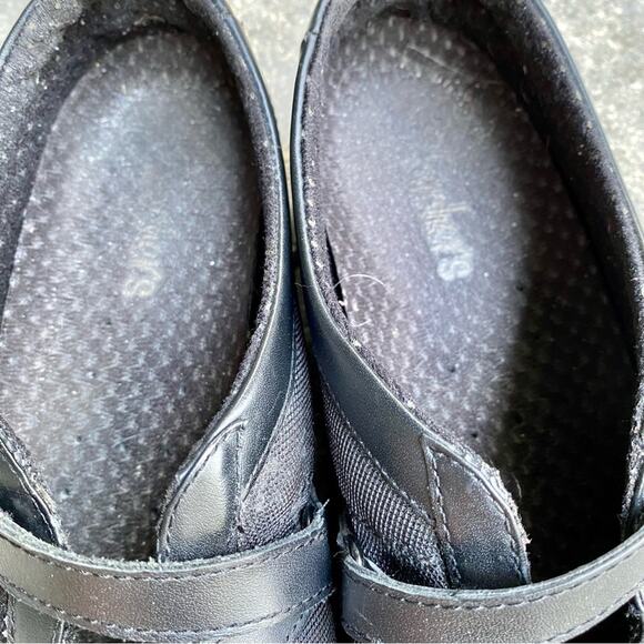 Skechers Womens SN 21406 Black Athletic Shoes Leather Round Toe Comfort Size 7 - Picture 6 of 11
